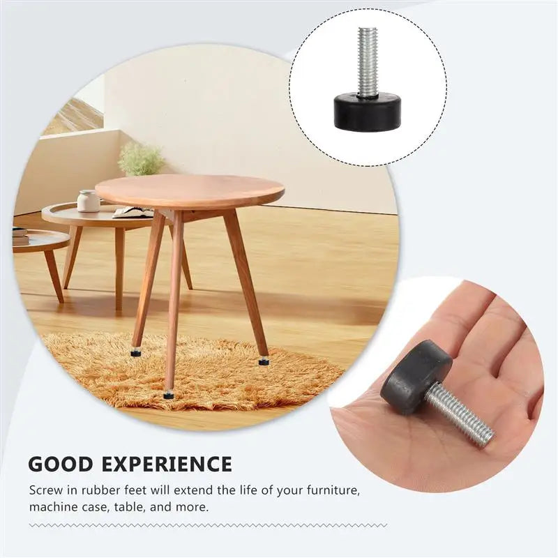 4pcs Screw In Rubber Feet Pads