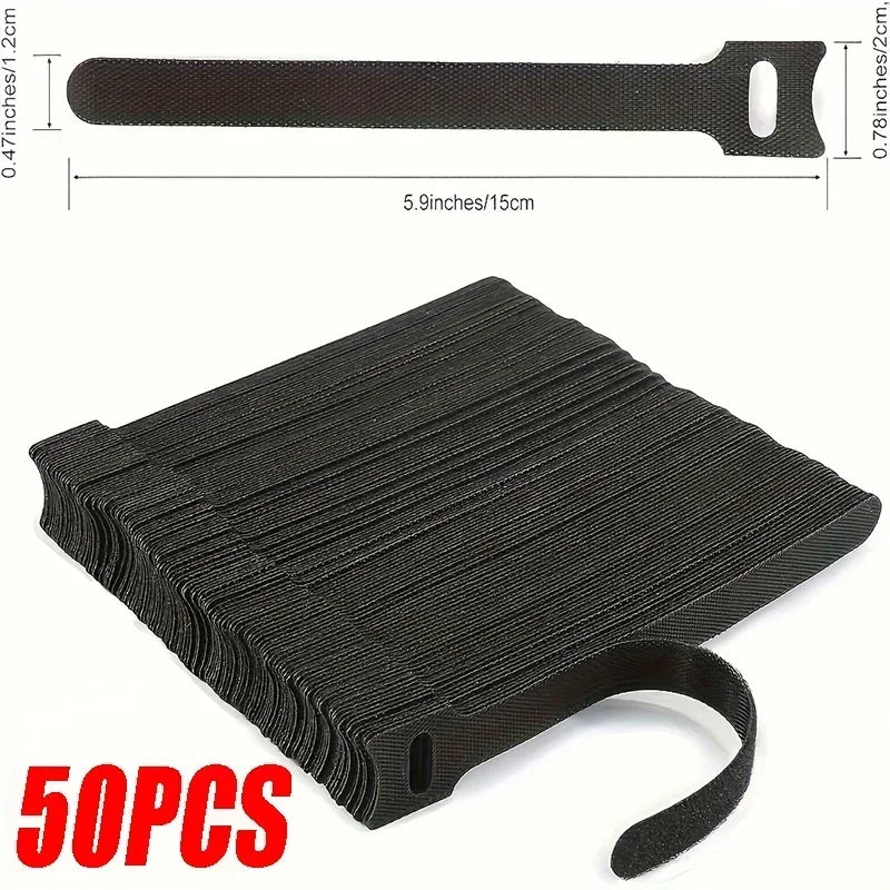 10-100 Reusable Nylon Velcros