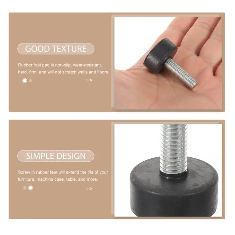 4pcs Screw In Rubber Feet Pads