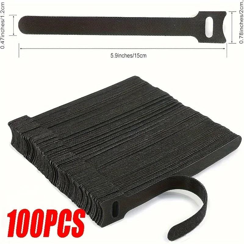 10-100 Reusable Nylon Velcros